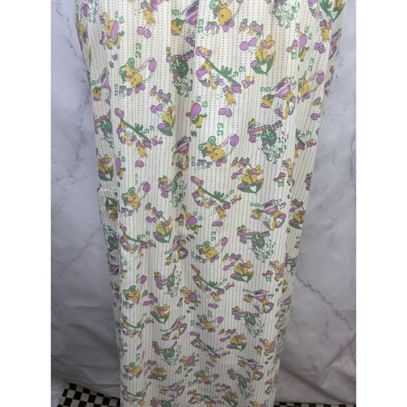 VTG 60s kitsch Novelty House Dress L Homemade Motif mumu Anthropomorphic 1966 - Picture 9 of 16